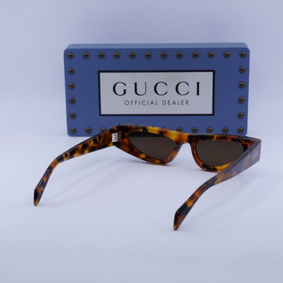 Gucci GG1779S 004 Cat Eye Sunglasses - Brown Havana/Brown main image 5